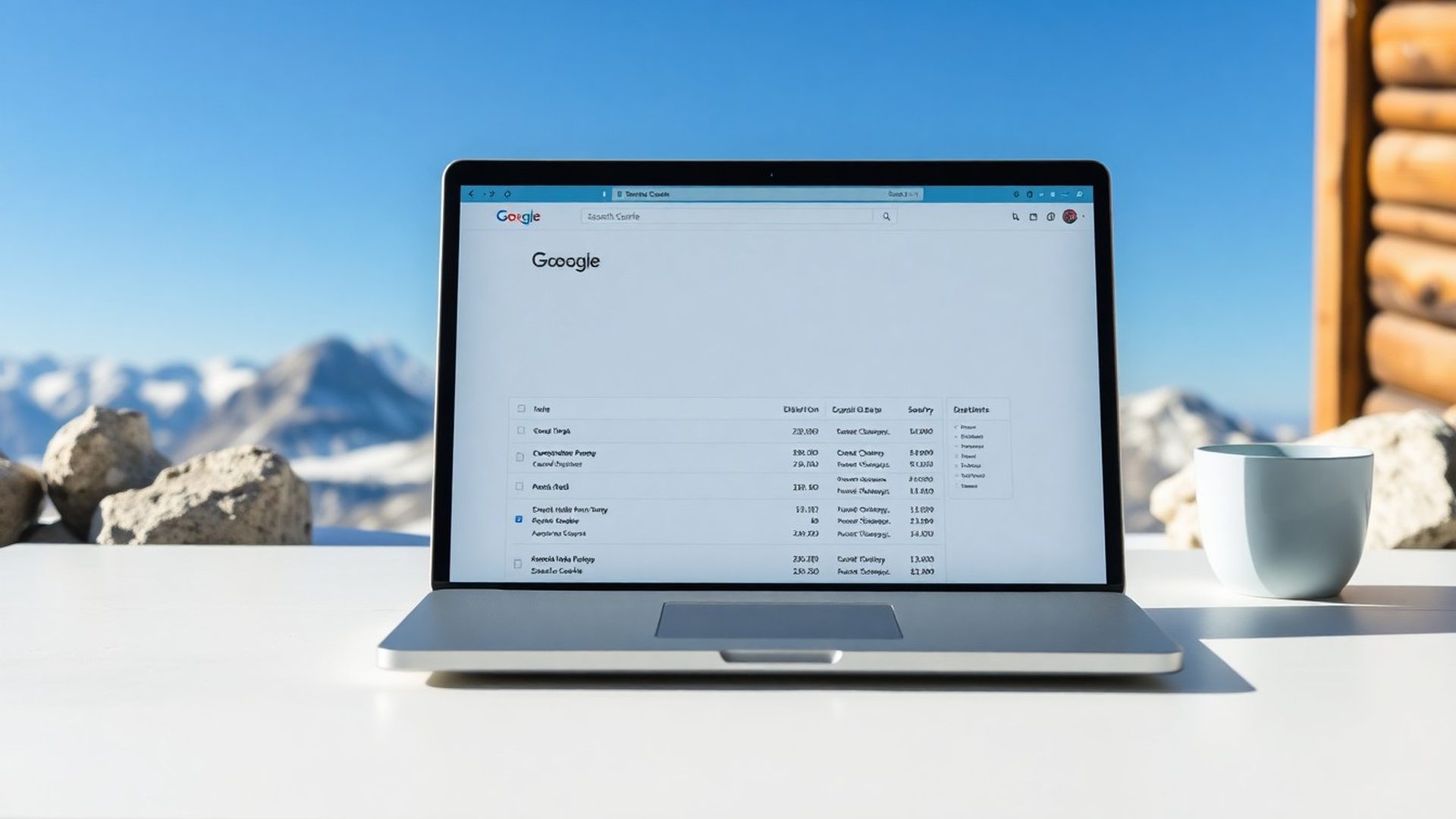 Prikaz podatkov Google Search Console za SEO revizijo